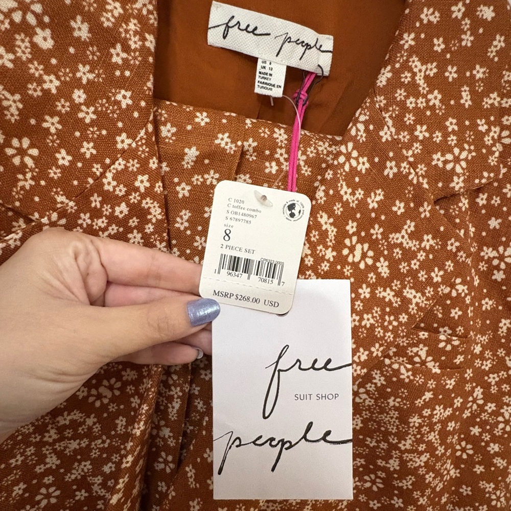 Free People Maggie Floral Suit NEW - Picture 6 of 6